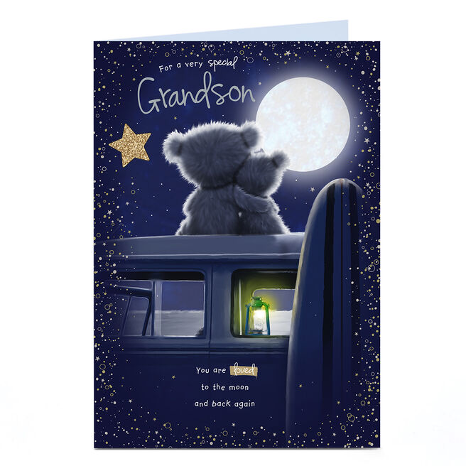 Hugs Birthday Card - Campervan Stargazing, Grandson