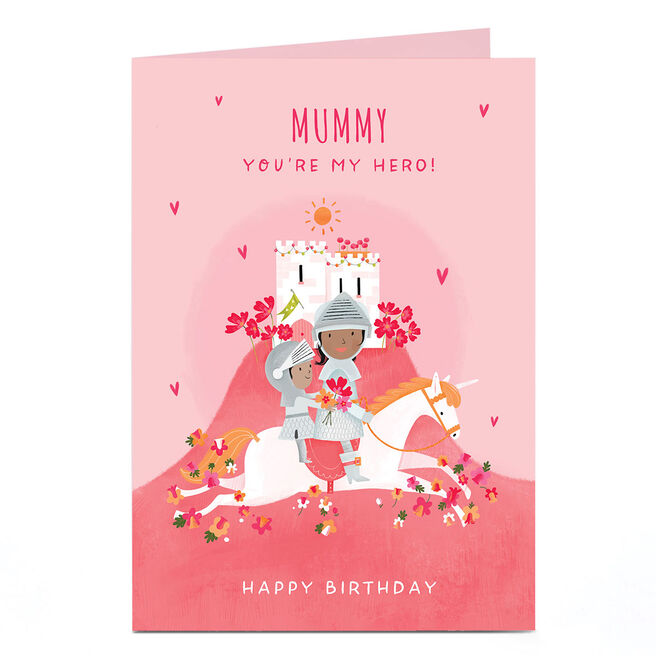 Personalised Birthday Card - You're My Hero!