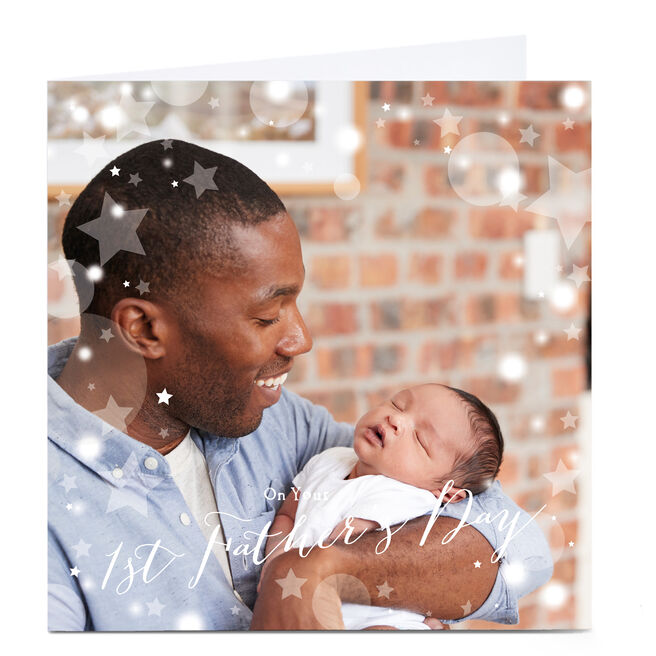Personalised Father's Day Photo Card - 1st Father's Day