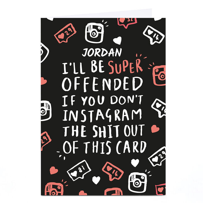 Personalised Whale & Bird Card - Instagram This Card 