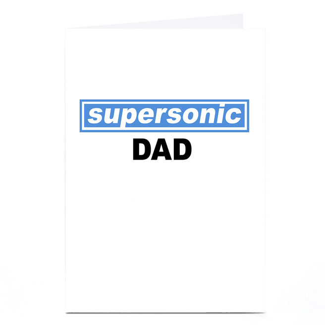 Father's Day Card - Supersonic Dad
