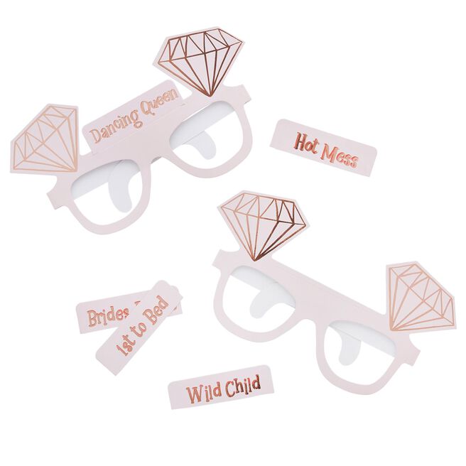 Hen Party Card Glasses - Pack of 10