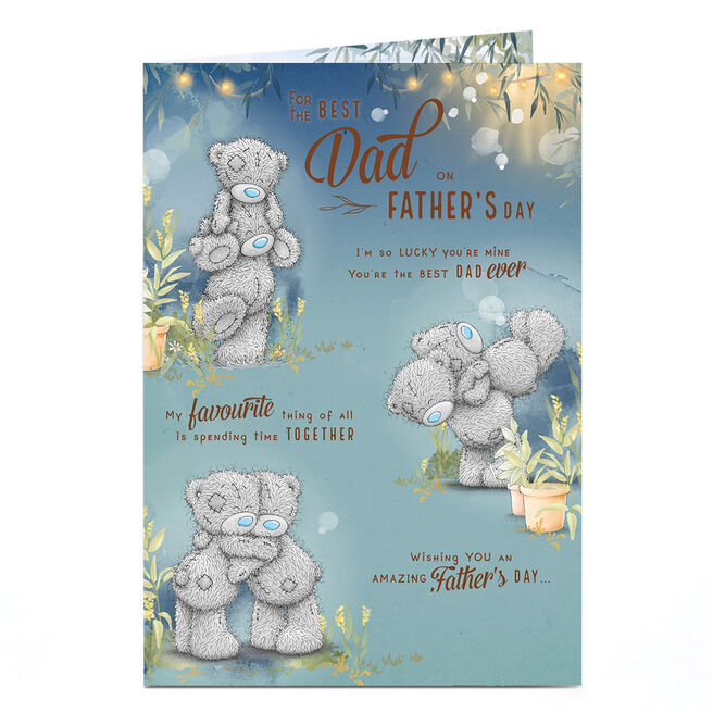 Personalised Tatty Teddy Father's Day Card - Spending Time Together Best Dad Ever