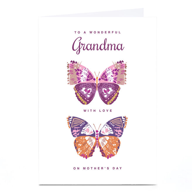 Personalised Rebecca Prinn Mother's Day Card - Butterflies