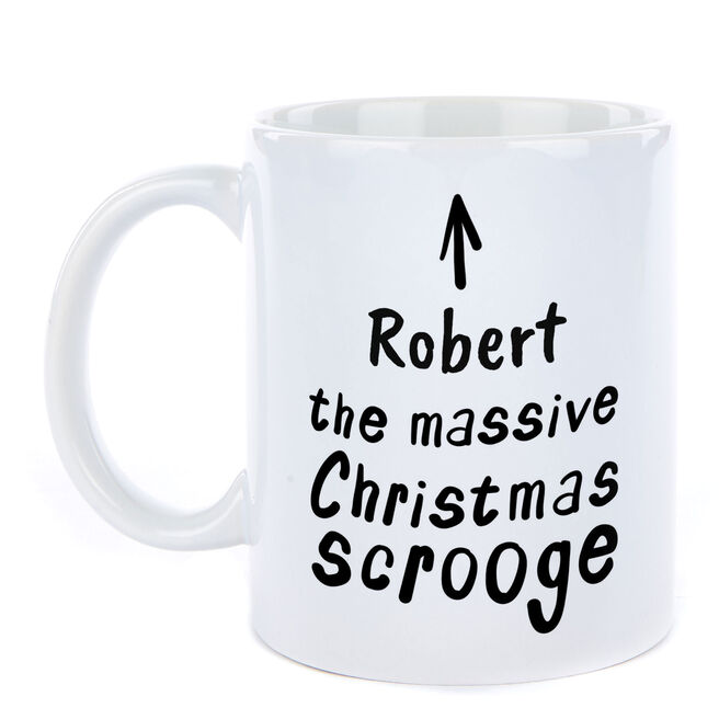 Personalised Christmas Mug - Scrooge