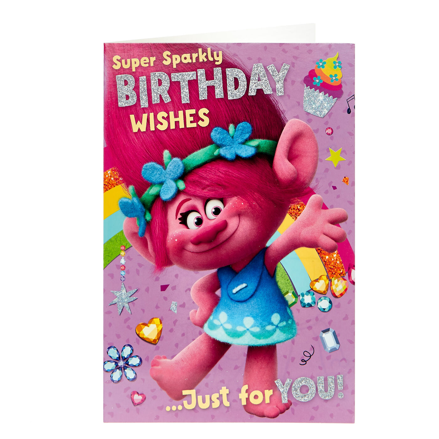 Buy Trolls Birthday Card Super Sparkly Wishes for GBP 0.99 Card