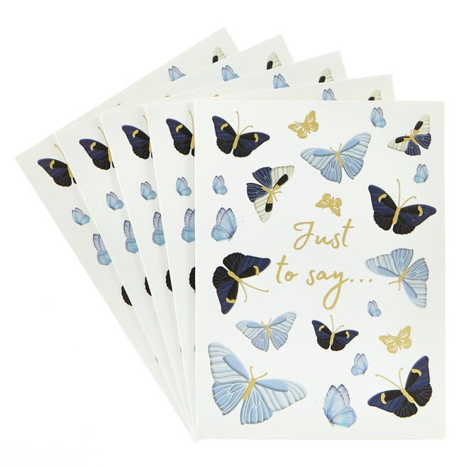 Butterfly Just To Say Note Cards - Pack of 10