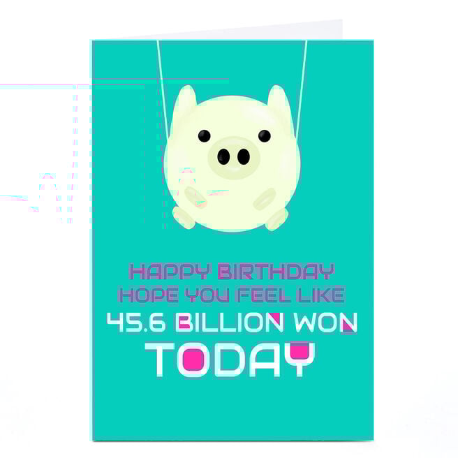 Personalised Birthday Card - 45.6 Billion Won