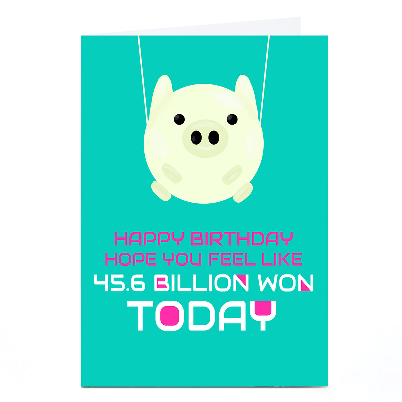 Buy Personalised Birthday Card - 45.6 Billion Won for GBP 1.99 | Card