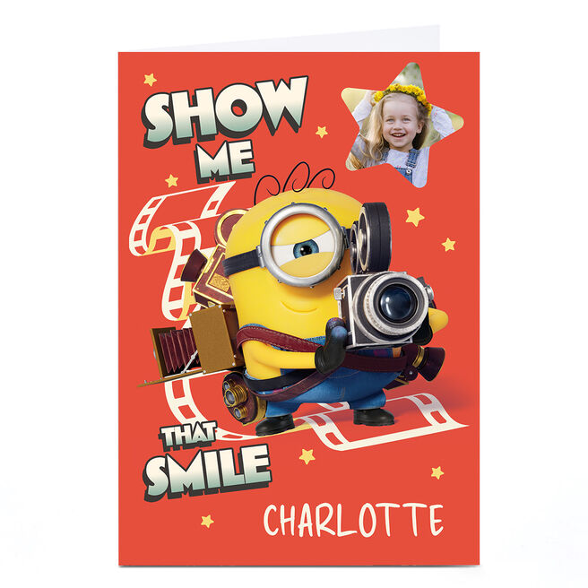Photo Minions & Monsters Birthday Card - Show Me That Smile