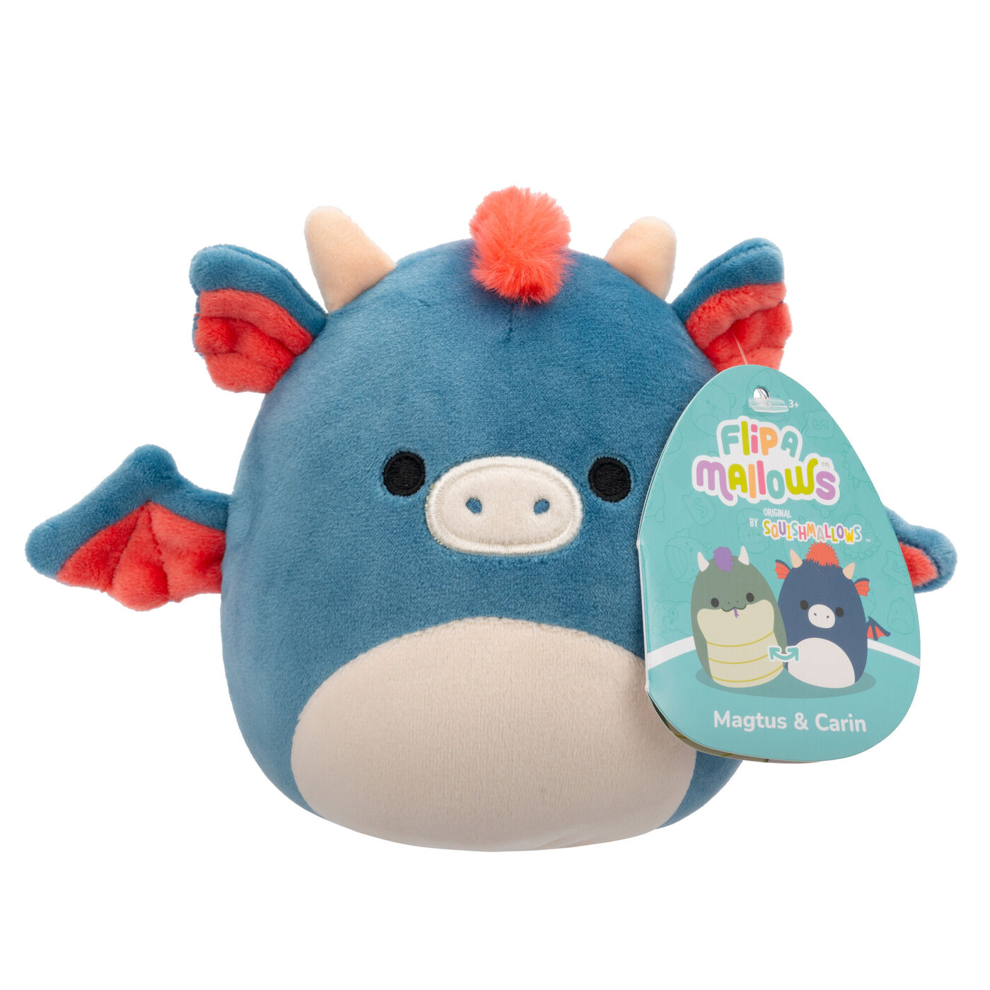 Squishmallows Flip-a-Mallows 12,7 Cm – Peluche 2 In 1 Luther E Tinley Kellytoy