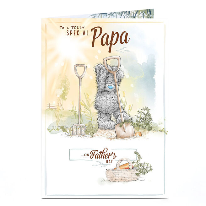 Personalised Tatty Teddy Father's Day Card - Gardening Bear, Papa