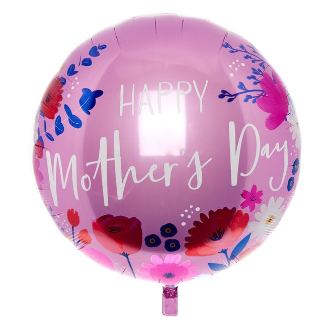 Botanical Happy Mother's Day 31-Inch Foil Helium Balloon