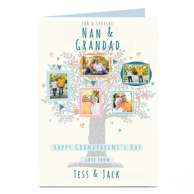 Photo Grandparents Day Card - Silver Tree