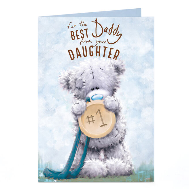 Personalised Tatty Teddy Father's Day Card - Best Daddy From Your Daughter