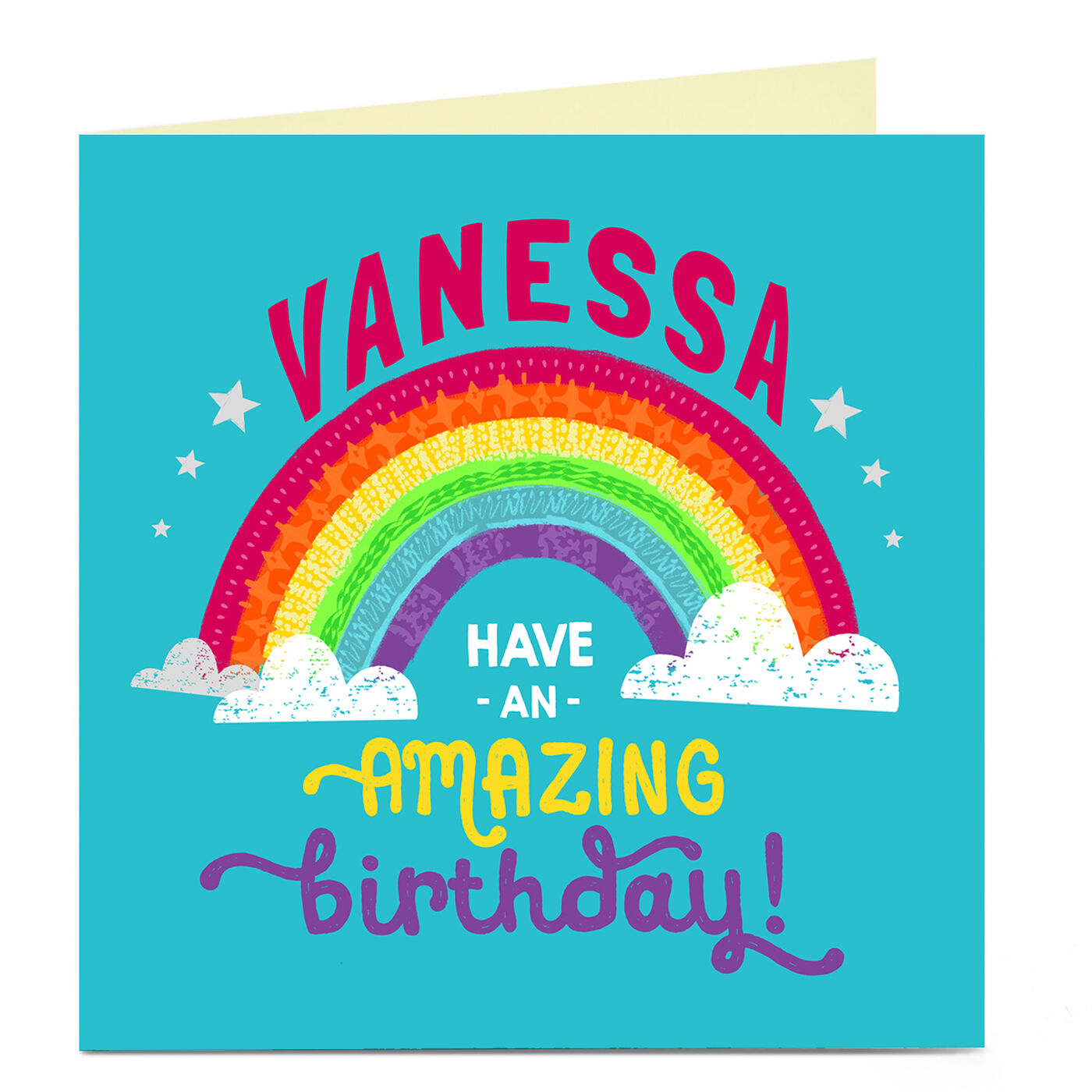 Buy Personalised Charity Birthday Card Rainbow for GBP 3.29 Card
