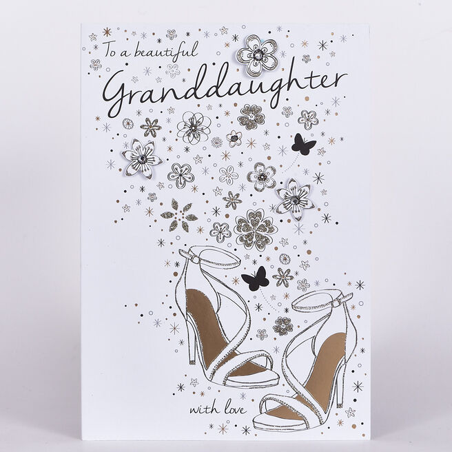 Granddaughter Birthday Cards Personalised Happy Birthday Wishes Uk Card Factory