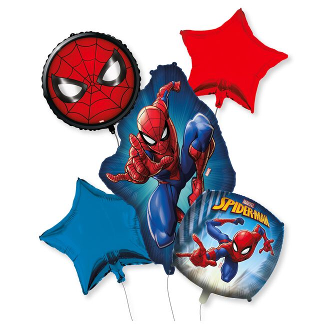 Spider-Man Foil Balloon Bouquet – 5 Balloons