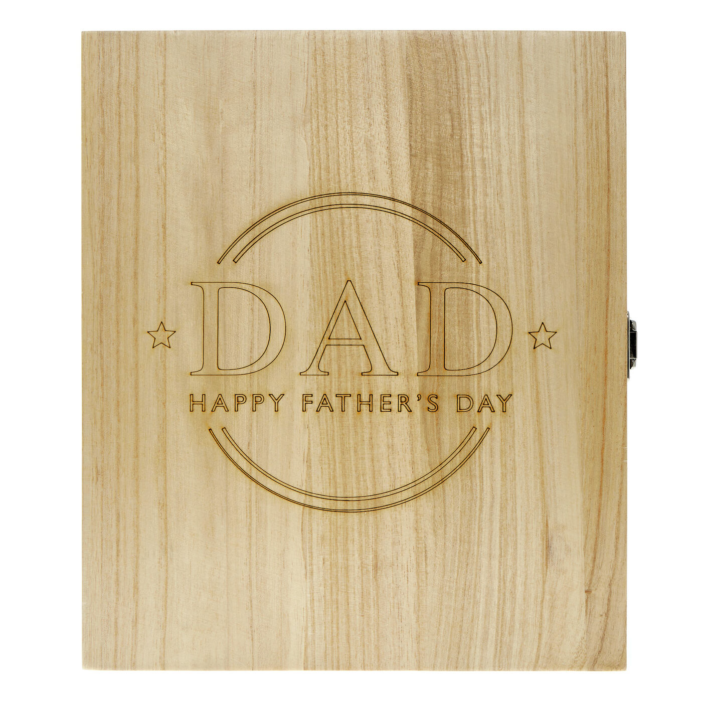Buy Dad Happy Father's Day Engraved Wooden Gift Box for GBP 9.99 Card