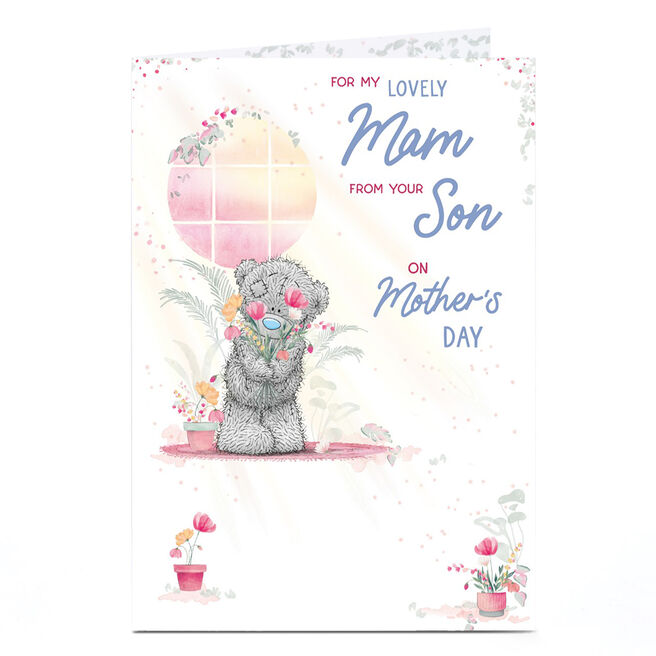 Personalised Tatty Teddy Mother's Day Card - Mam from your Son
