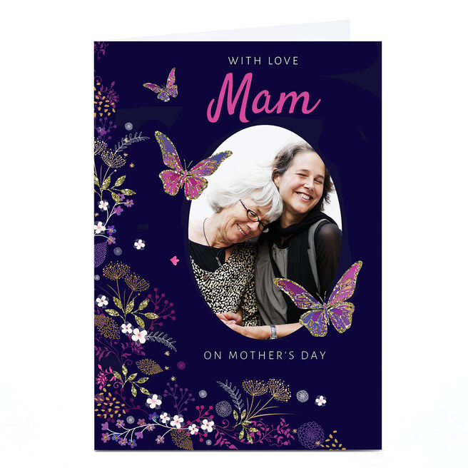 Photo Kerry Spurling Mother's Day Card - Mam, Butterflies