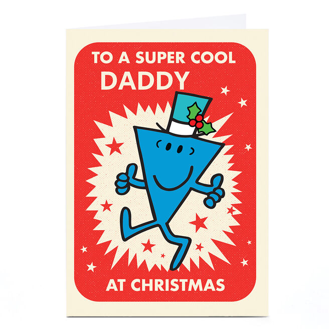 Personalised Mr Men & Little Miss Christmas Card - Super Cool 