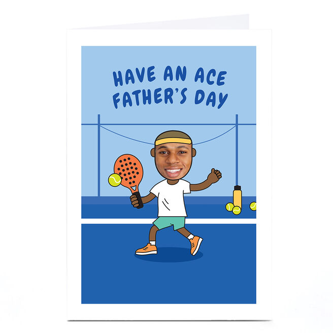 Photo Father's Day Card - Tennis Ace Father's Day