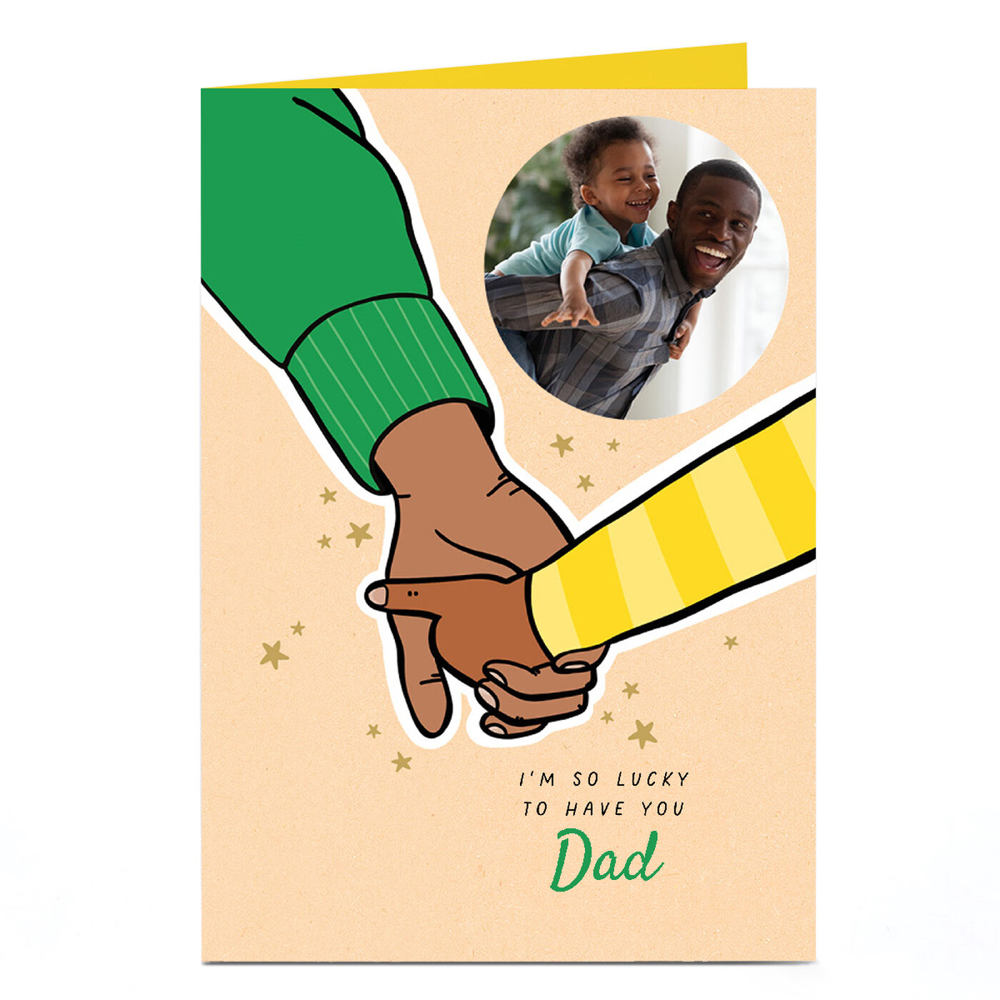 Buy Personalised Father's Day Photo Card - So Lucky to have You for GBP ...