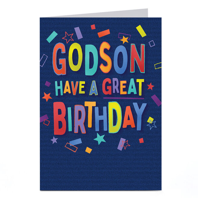 Birthday Card - Have A Terrific Day Presents, Godson