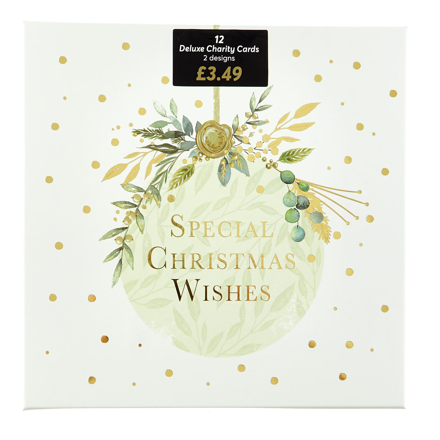 Buy 12 Deluxe Charity Boxed Christmas Cards Alpine (2 Designs) for