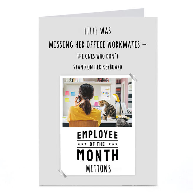 Photo Working From Home Card - Employee of the Month