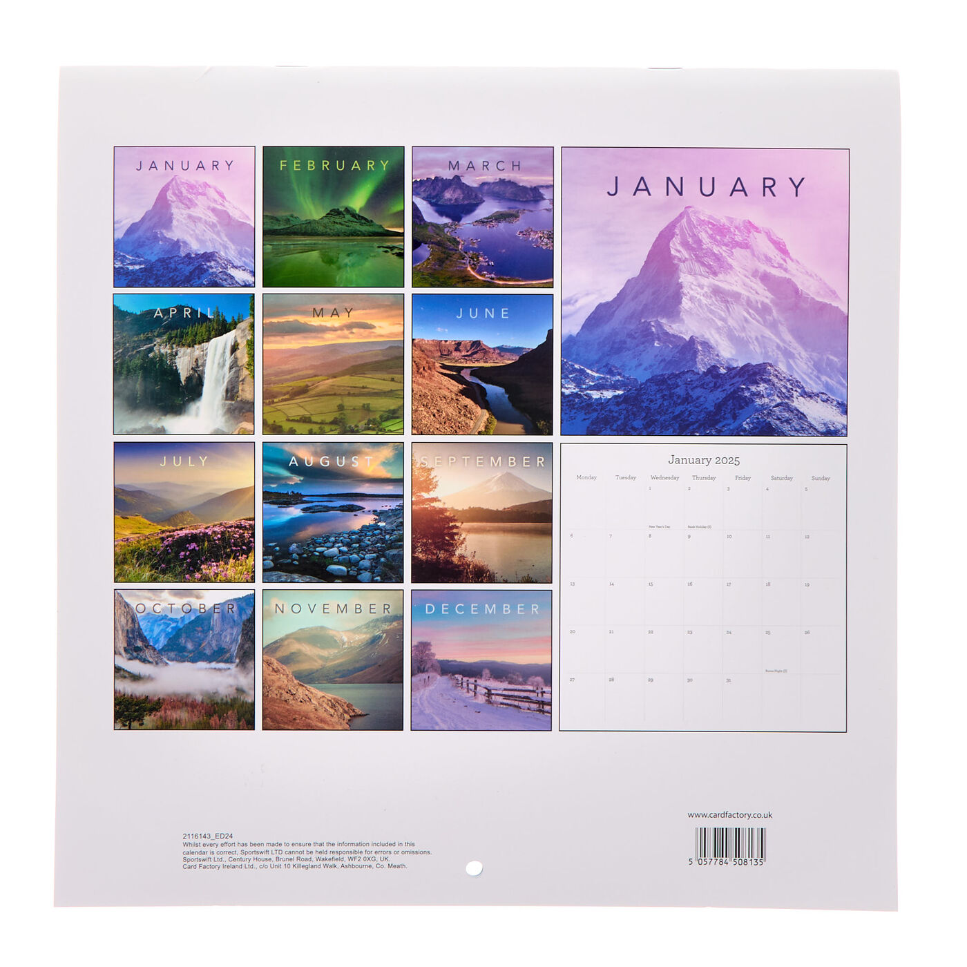 Buy Beautiful World 2025 Square Calendar for GBP 2.99 Card Factory UK
