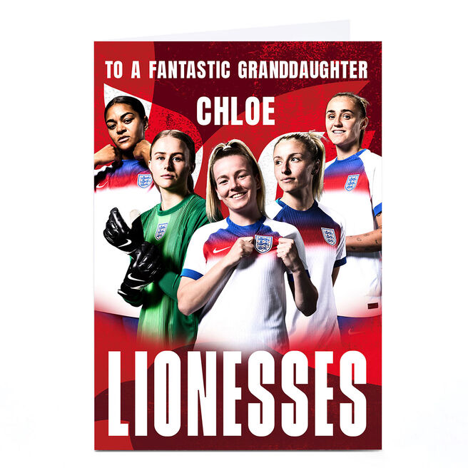 Personalised Birthday Card - Lionesses, Fantastic Granddaughter