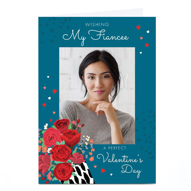 Photo Valentine's Day Card - Roses, Fiancee