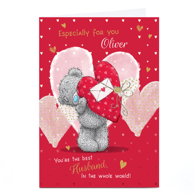 Personalised Tatty Teddy Valentine's Day Card - Best In the Whole World, Husband