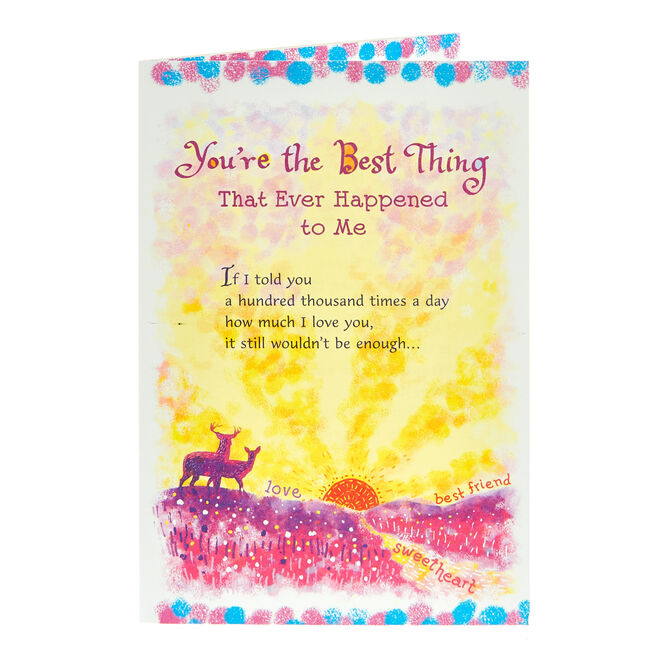 Blue Mountain Arts Card - You're The Best Thing