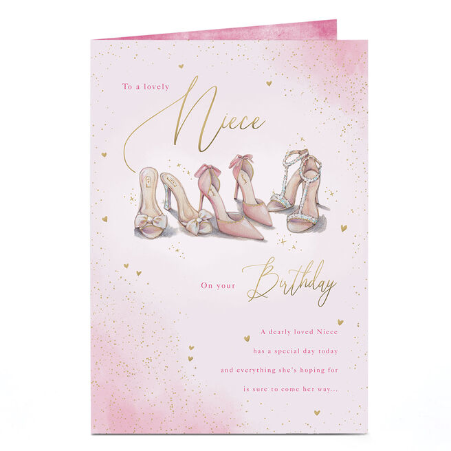 Birthday Card - Beautiful Shoes, Niece