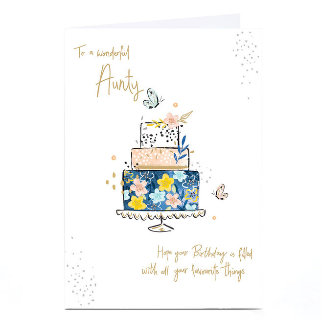 Birthday Card - Filled With Your Favourite Things, Aunty