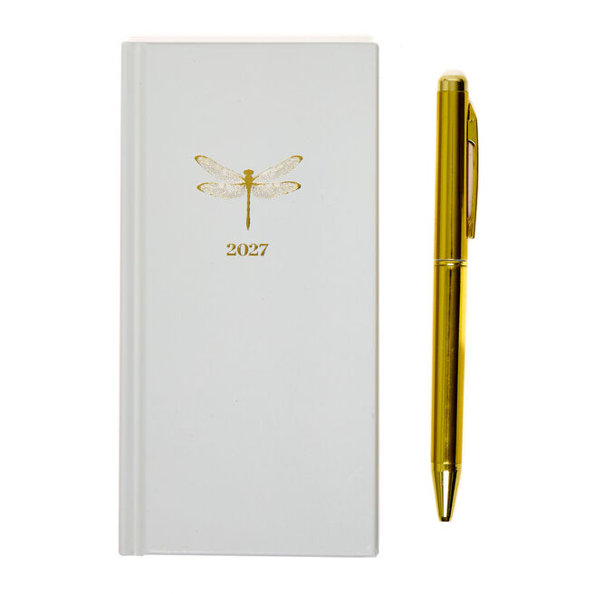 Dragon Fly Boxed 2027 A6 Diary & Pen