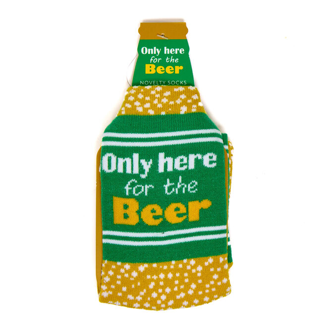 Only Here For The Beer Novelty Socks