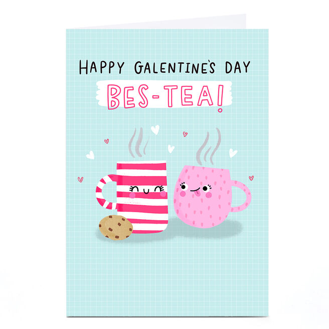 Personalised Jess Moorhouse Valentine's Day Card - Bes-Tea