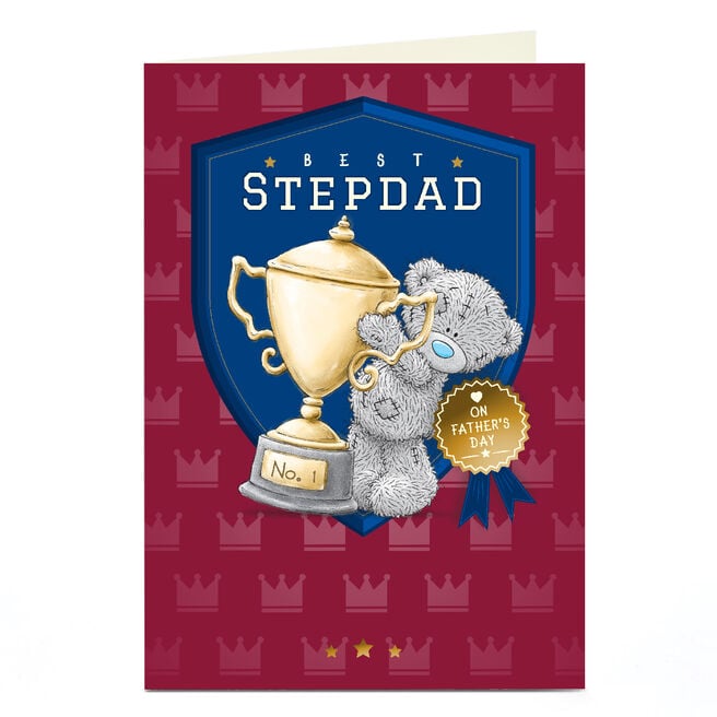 Personalised Tatty Teddy Father's Day Card - No.1 Trophy