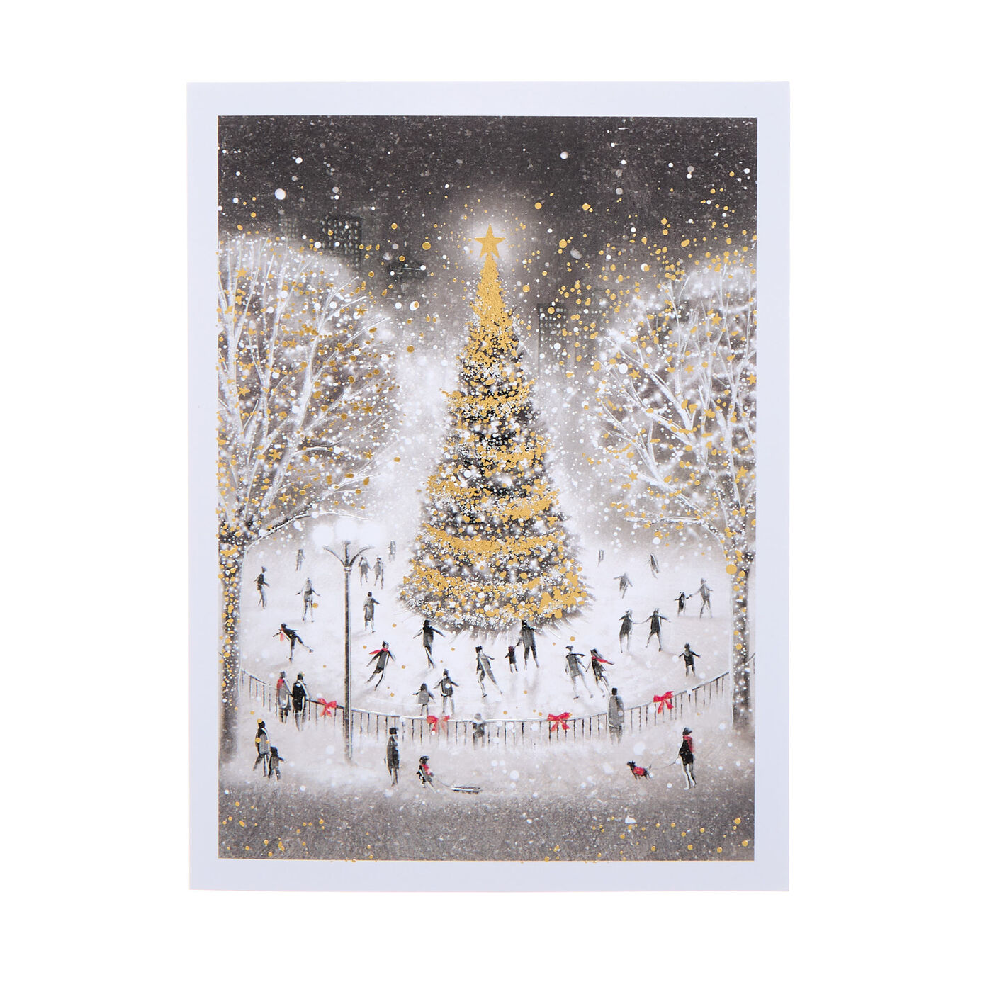 Buy Deluxe Ice Skating & Winter Scene Charity Christmas Cards - Pack of ...