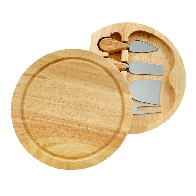 Wooden Cheese Board & Tools