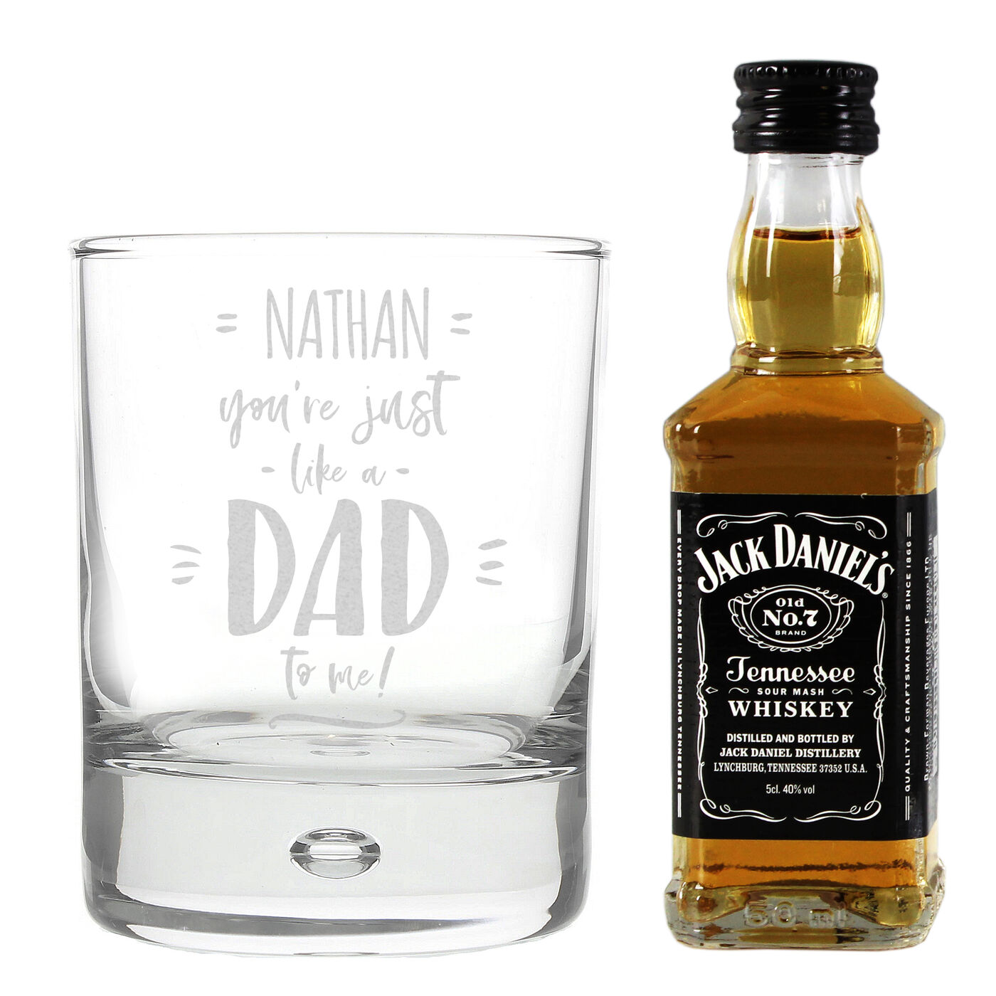 Buy Personalised Like a Dad Jack Daniels Whisky Gift Set for GBP 20.49