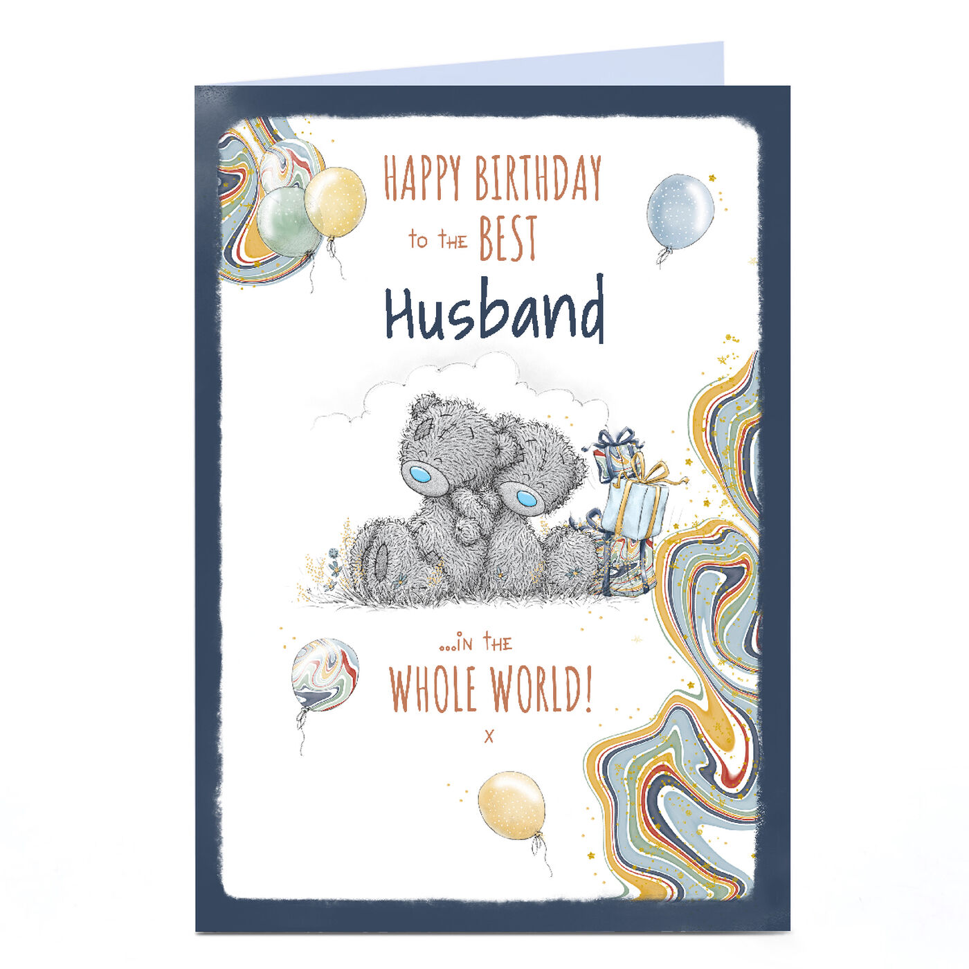 Buy Personalised Tatty Teddy Birthday Card Best Husband in the World