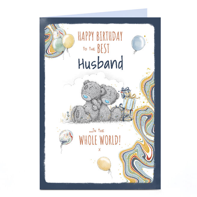 Personalised Tatty Teddy Birthday Card - Best Husband in the World
