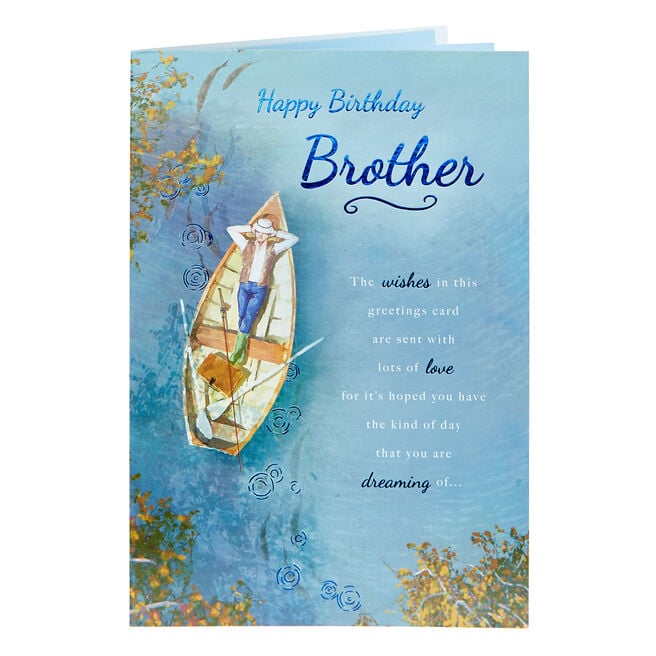 Birthday Card - Brother Gone Fishing