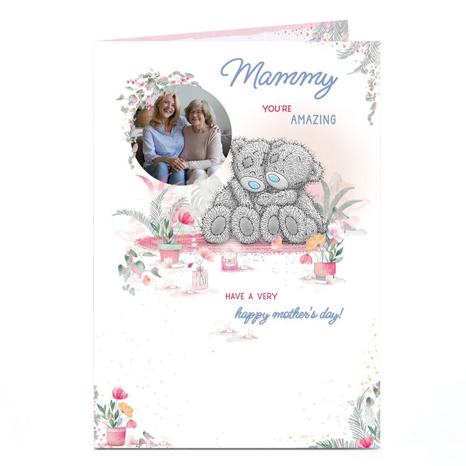Photo Tatty Teddy Mother's Day Card - Teddy Cuddles, Mammy