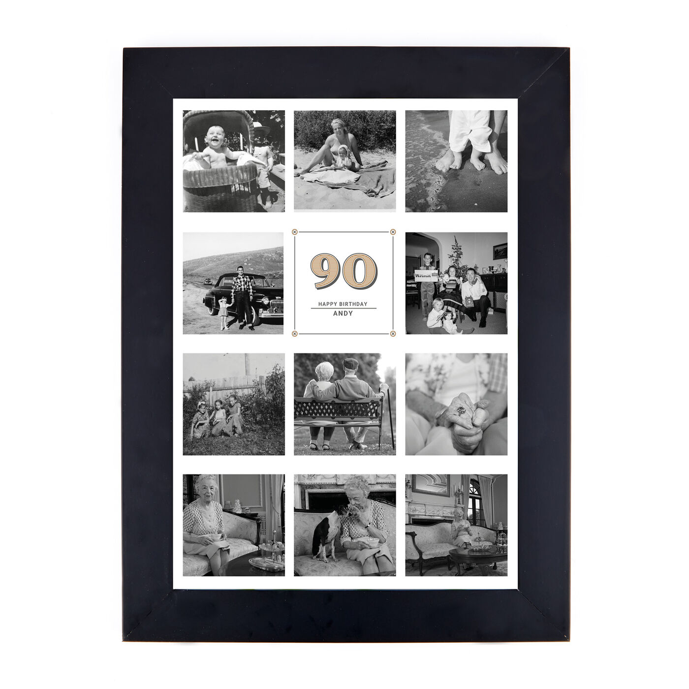 Buy Personalised Milestone Age Photo Print Editable Age Collage Print
